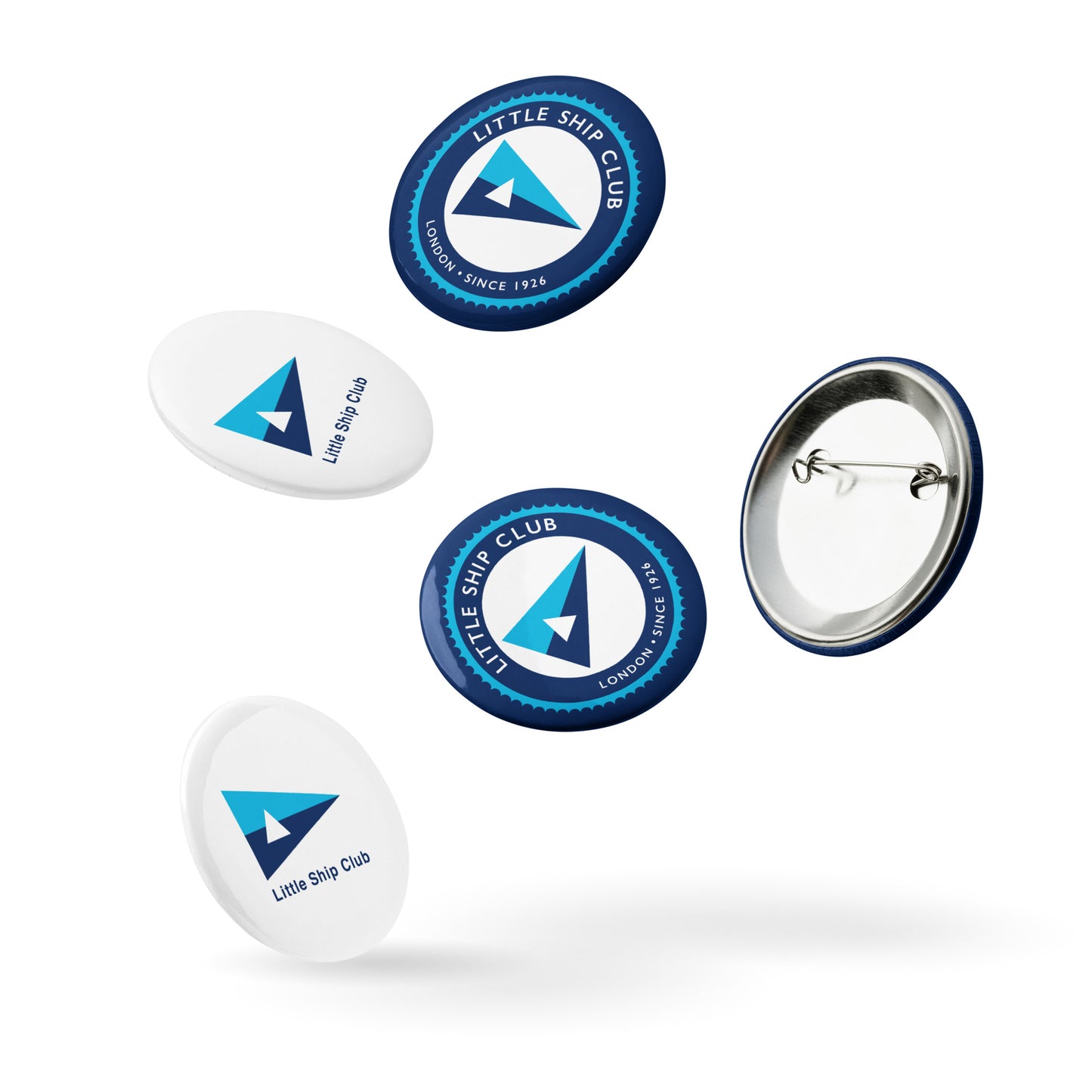 Set of 5 pin buttons